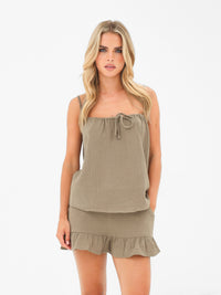 Mila Cami Top - Taupe