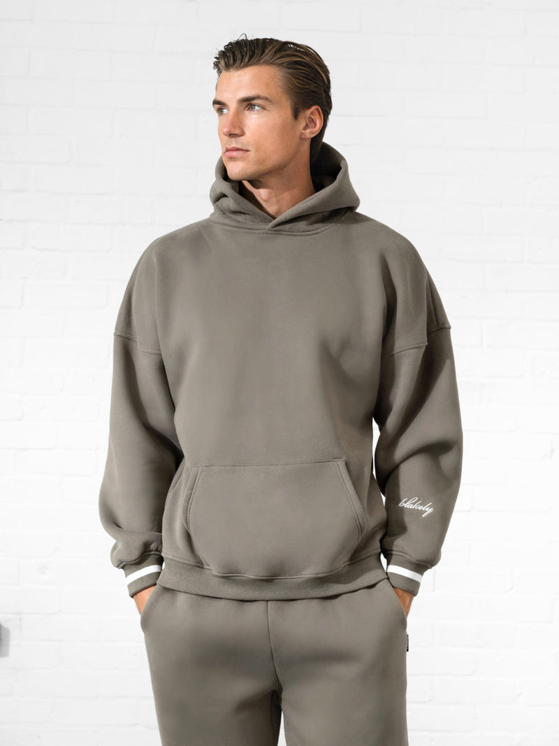 Abel Relaxed Hoodie - Safarigrün
