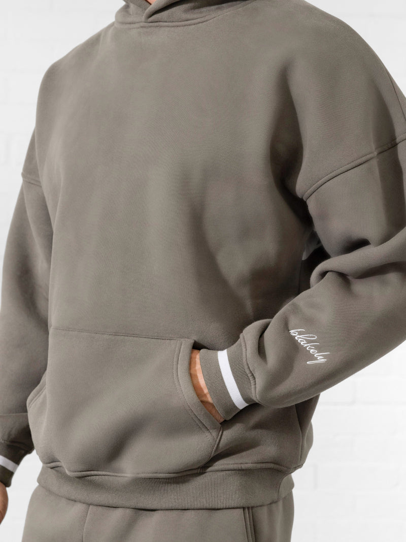 Abel Relaxed Hoodie - Safarigrün