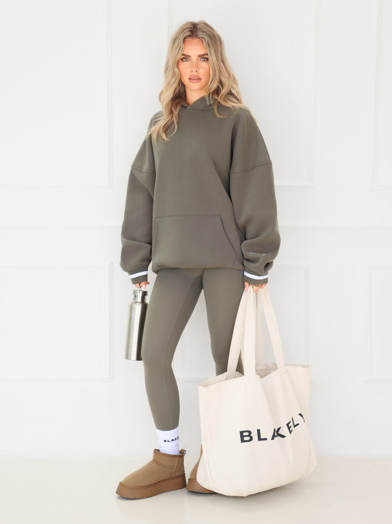Margot Oversized Hoodie - Safarigrün