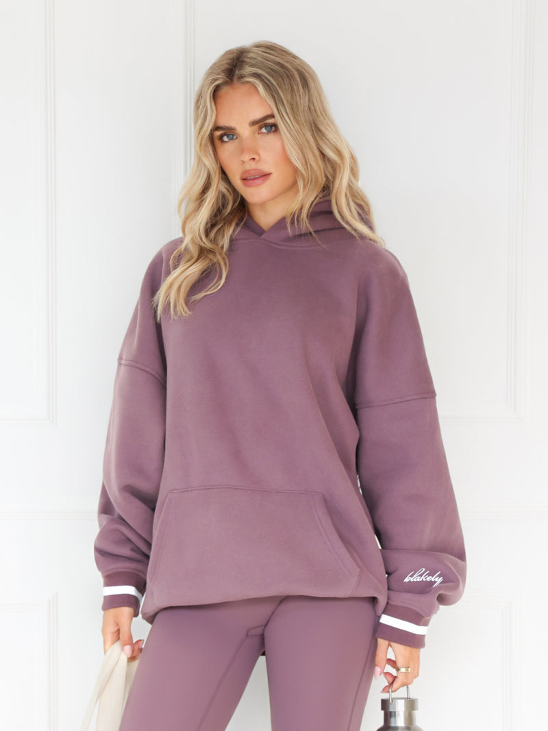 Margot Oversized Hoodie - Gewaschene Pflaume