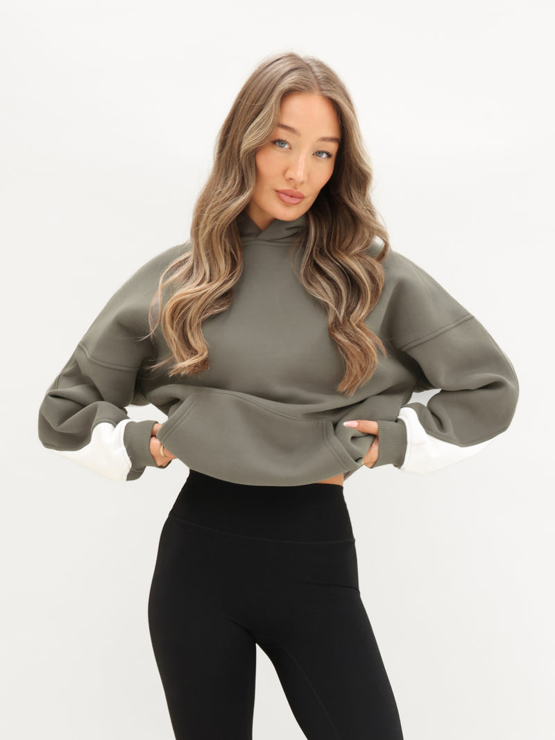 Indy Oversized Hoodie - Safari Green