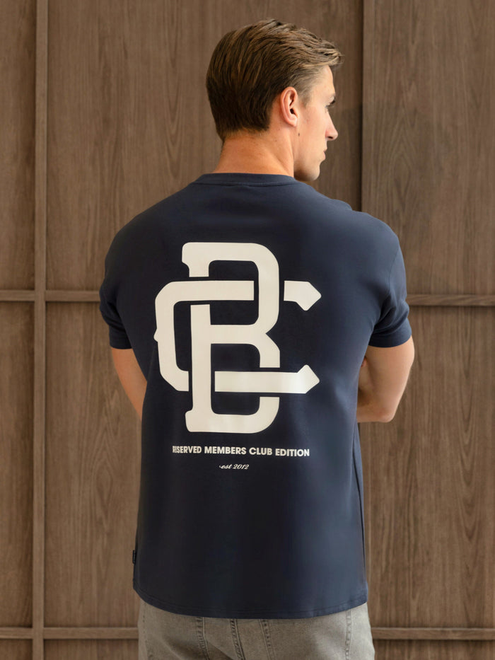 Monogram Relaxed T-Shirt - True Navy