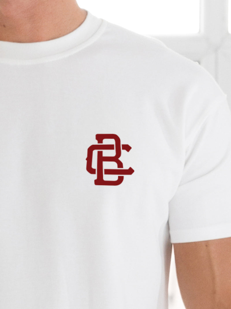Monogram Relaxed T-Shirt - Flat White