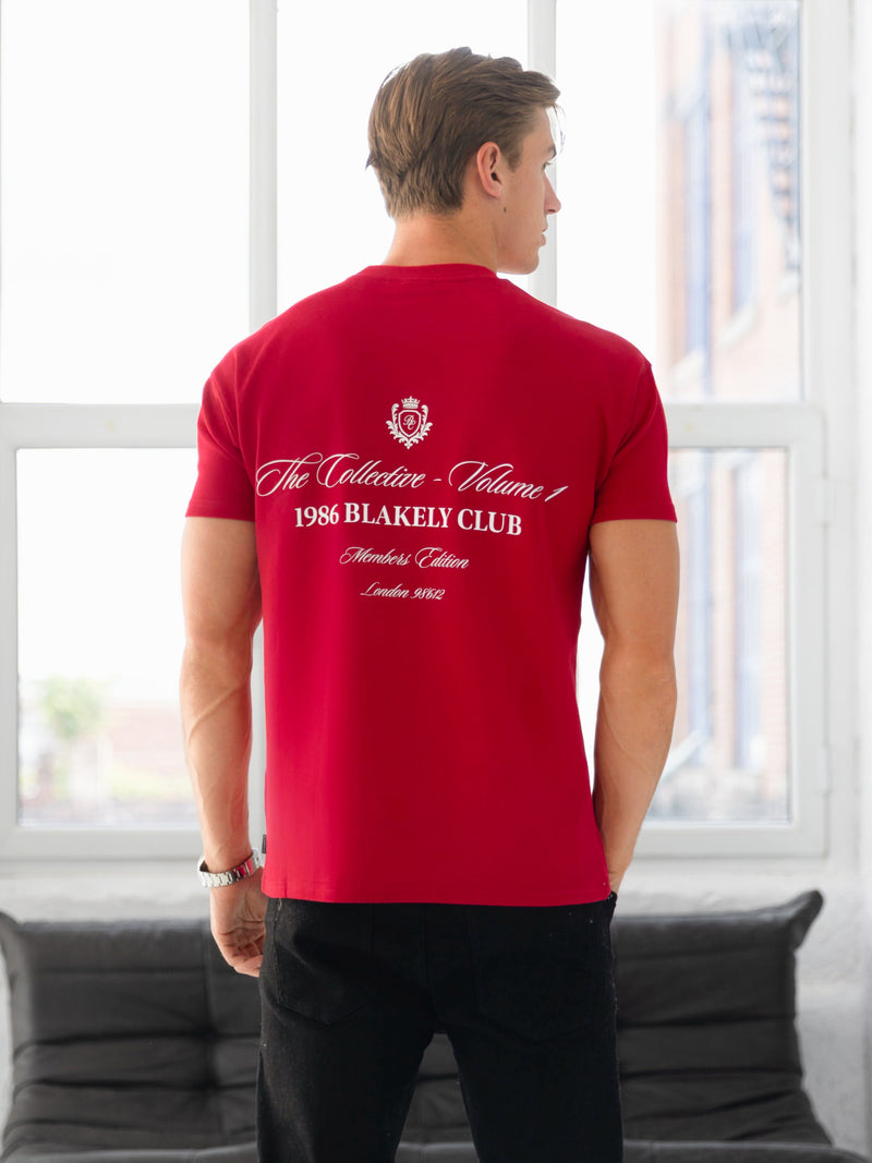 Blakely Club Relaxed T-Shirt - Red