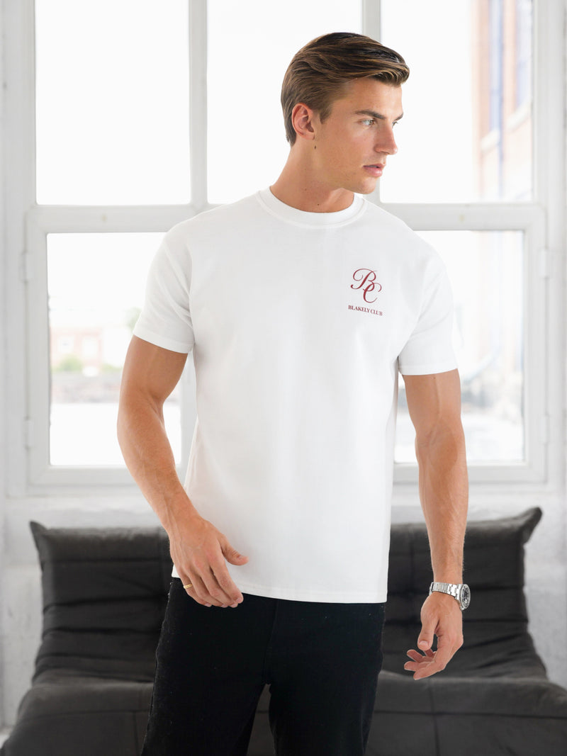 Blakely Club Relaxed T-Shirt - Flat White