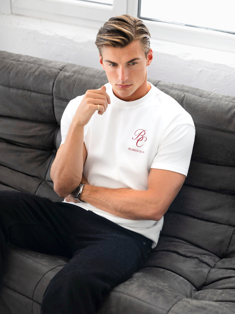 Blakely Club Relaxed T-Shirt - Flat White