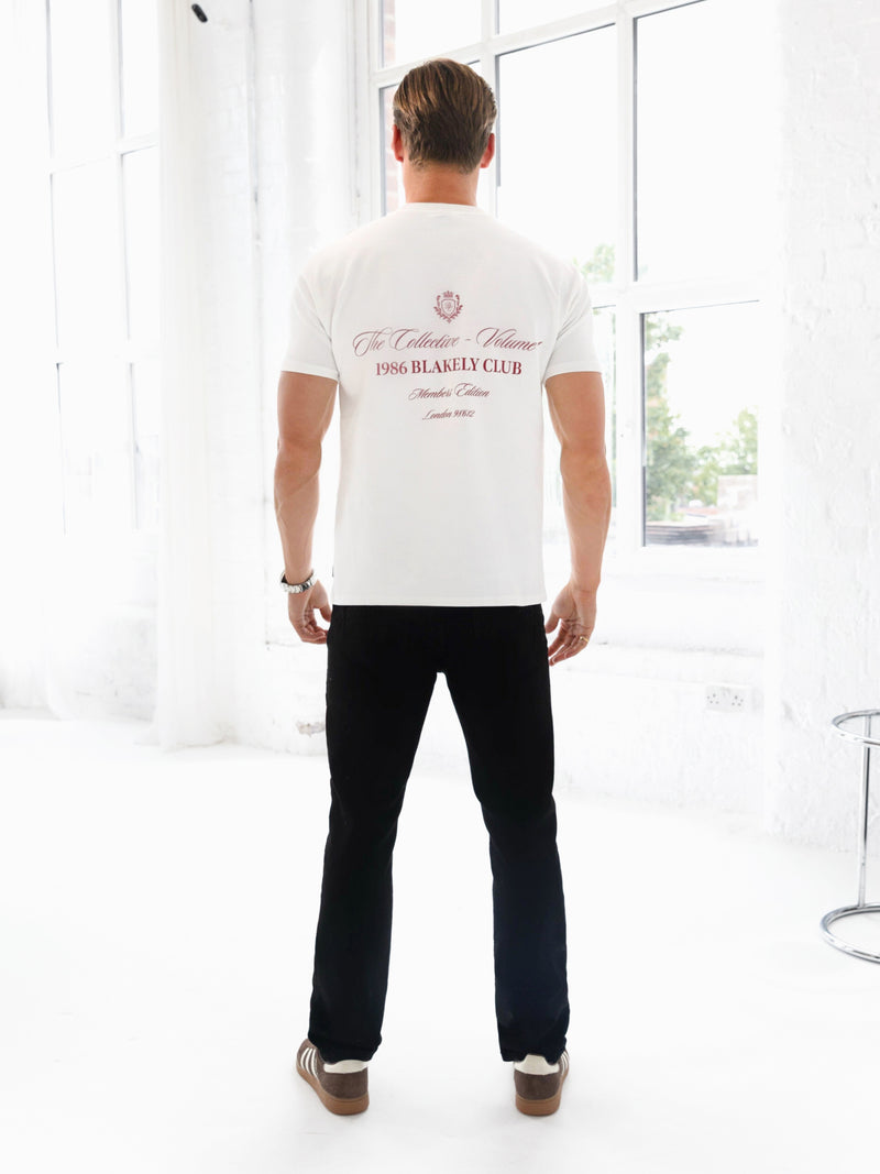 Blakely Club Relaxed T-Shirt - Flat White