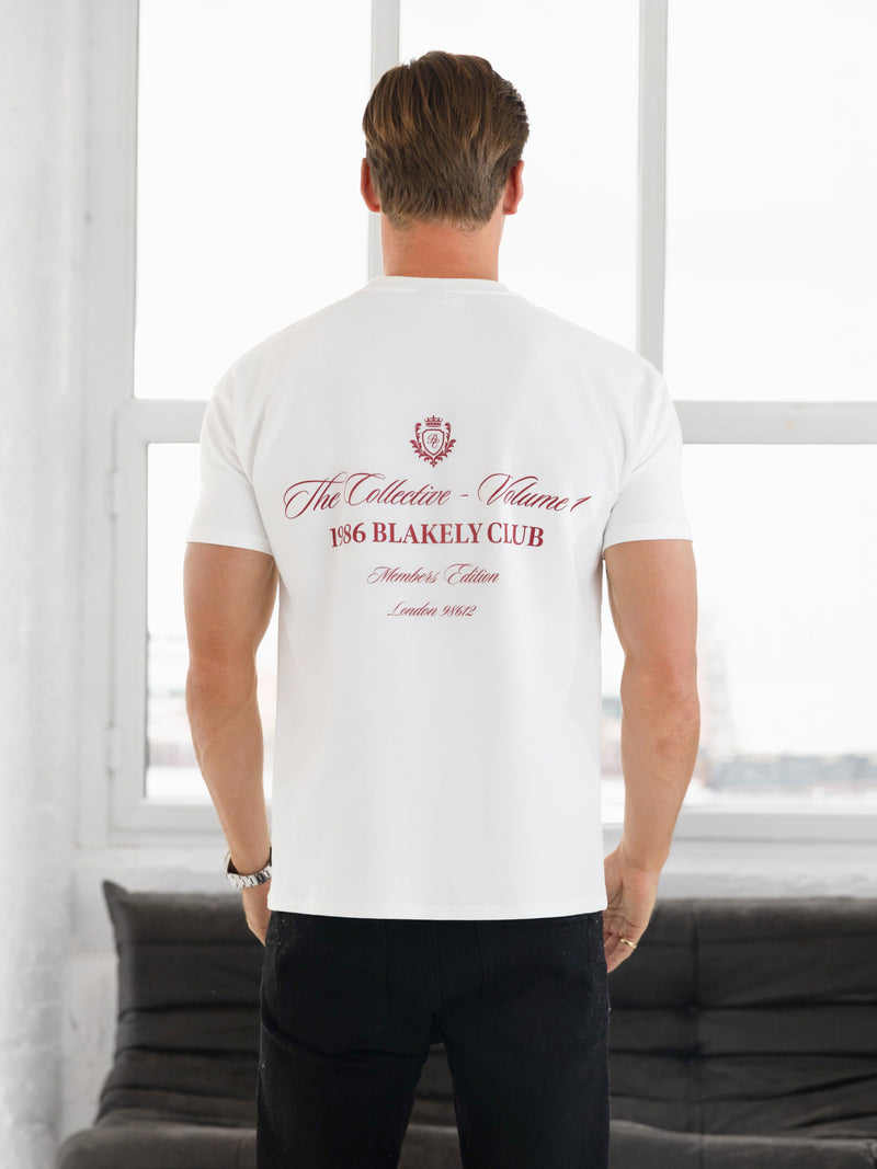 Blakely Club Relaxed T-Shirt - Flat White