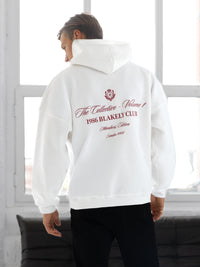 Blakely Club Relaxed Hoodie - Flat White