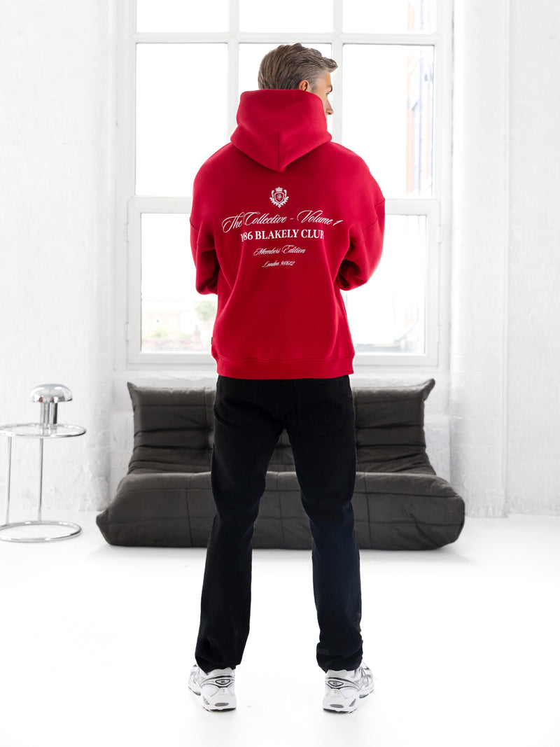 Blakely Club Relaxed Hoodie - Red
