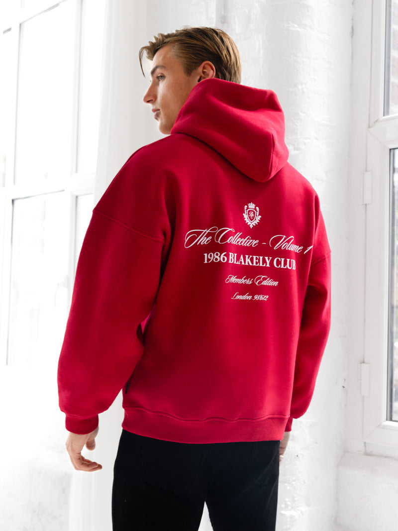 Blakely Club Relaxed Hoodie - Red