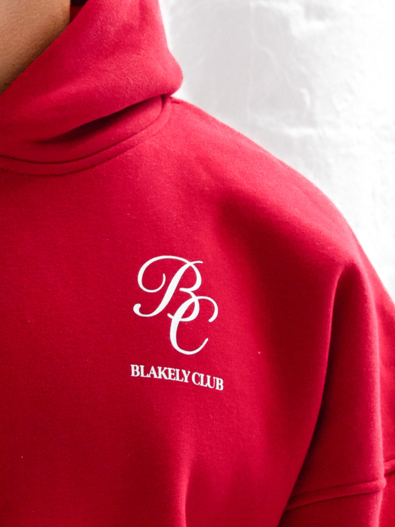 Blakely Club Relaxed Hoodie - Red