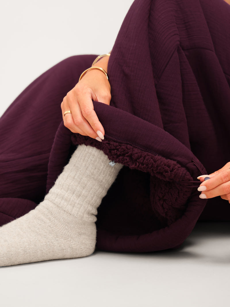 Duvet Sweatpants - Dark Cherry