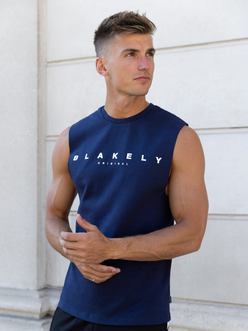 Caleta Sleeveless Tee - Marine