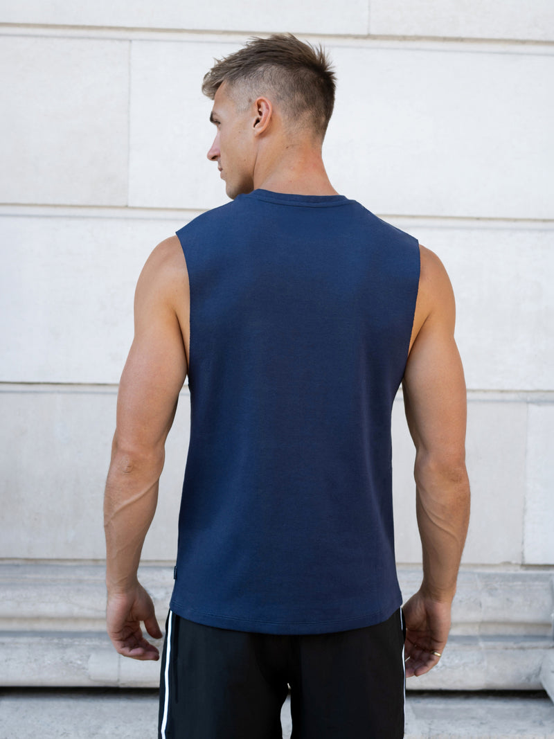 Caleta Sleeveless Tee - Marine