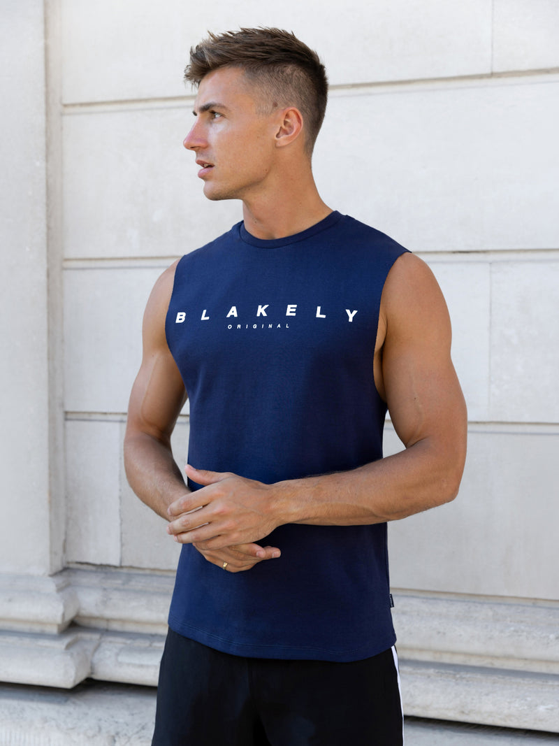 Caleta Sleeveless Tee - Marine