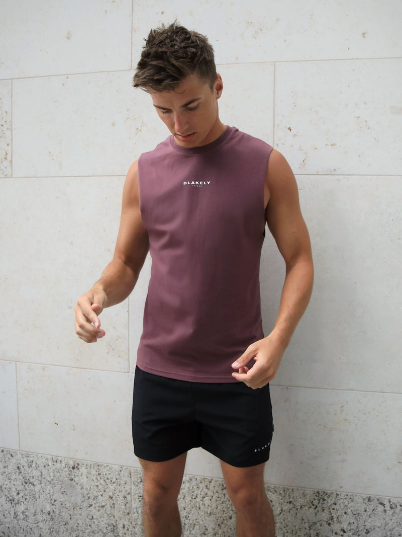 Universal Sleeveless T-Shirt - Burgundy