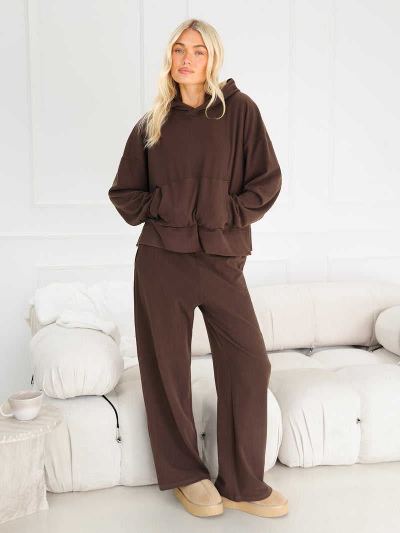 Sadie Oversized Hoodie - Schokoladenbraun