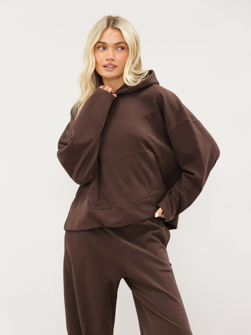 Sadie Oversized Hoodie - Schokoladenbraun