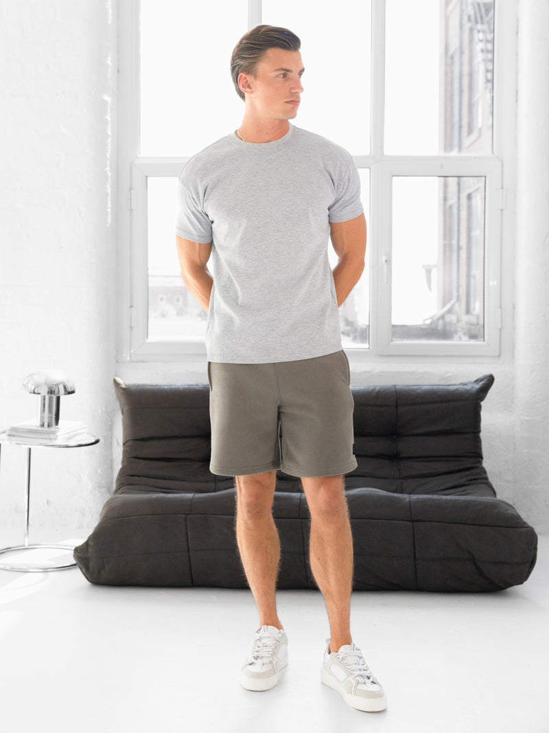 Blakely Basic Relaxed T-Shirt - Marl Grey