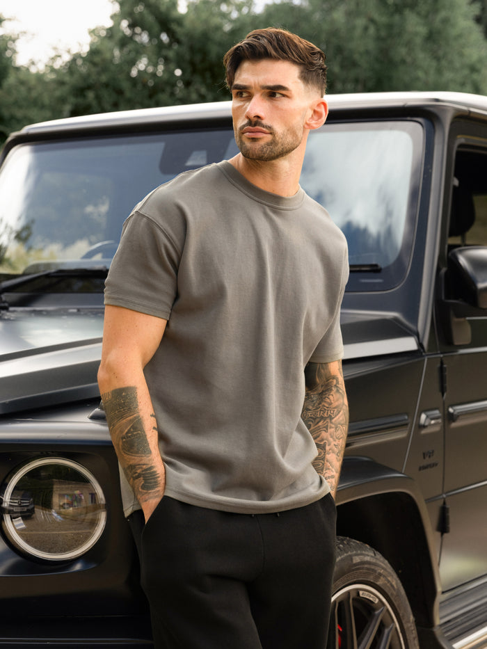 Blakely Basic Relaxed T-Shirt - Gewassen kaki