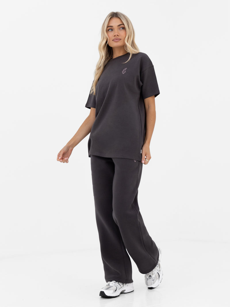 Esme Oversized T-Shirt - Charcoal