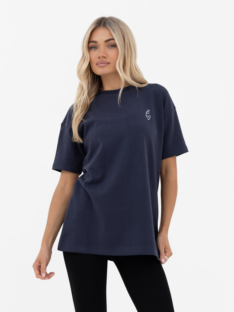Esme Oversized T-Shirt - True Navy