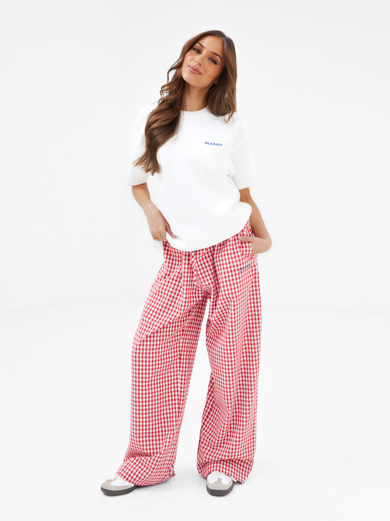 Cassie Chilli Oversized T-Shirt - Weiß