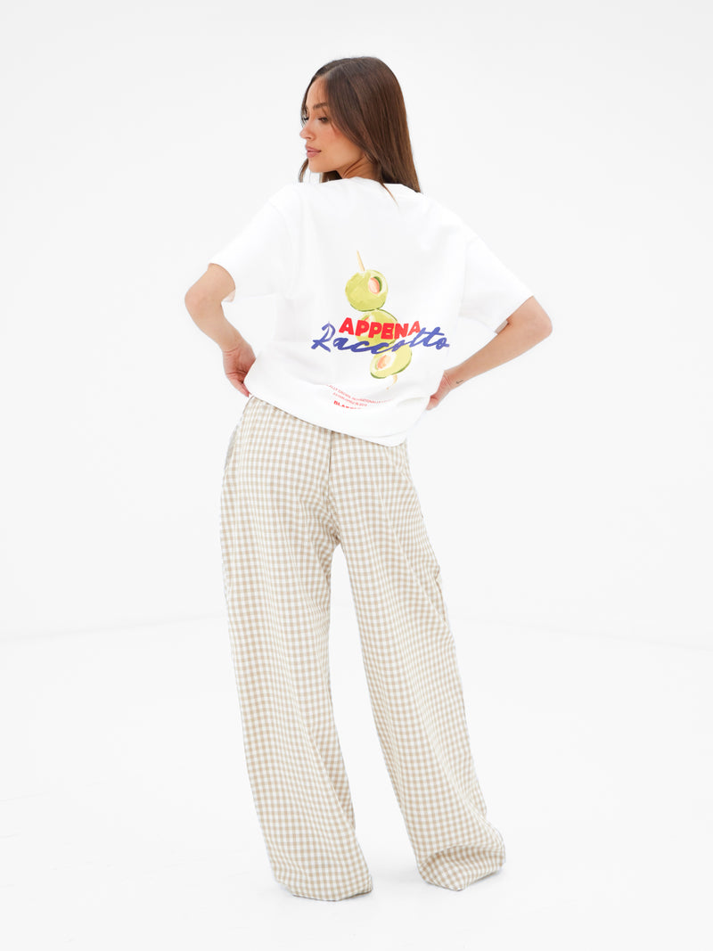Ori Olive Oversized T-Shirt - Wit