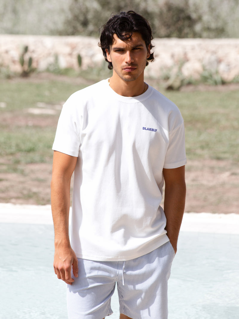Tomato Print Relaxed T-Shirt - Wit