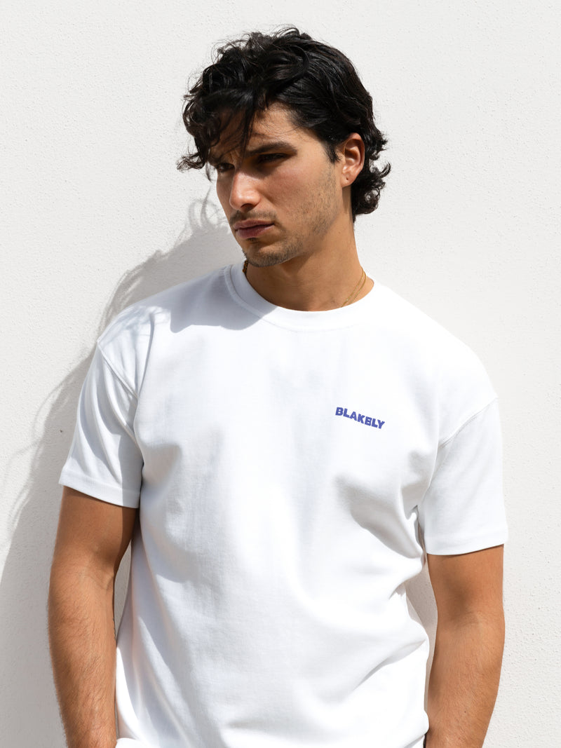Chilli Print Relaxed T-Shirt - Weiß