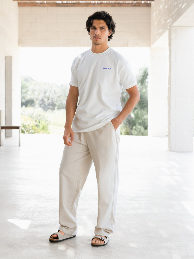 Chilli Print Relaxed T-Shirt - Weiß
