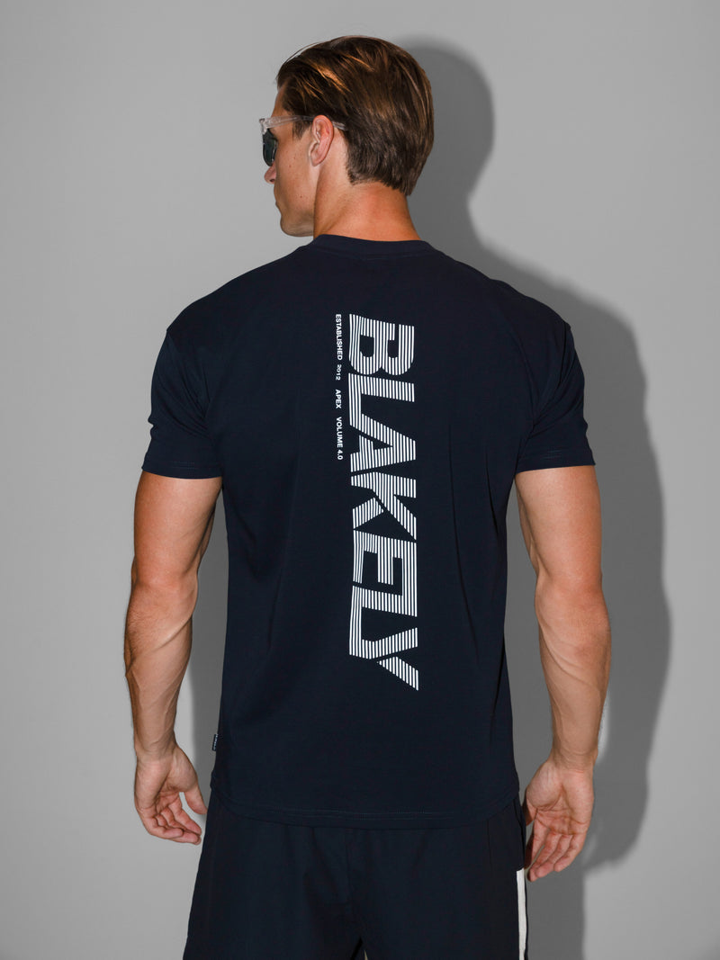 Apex Active Linear T-Shirt - Mitternachtsblau