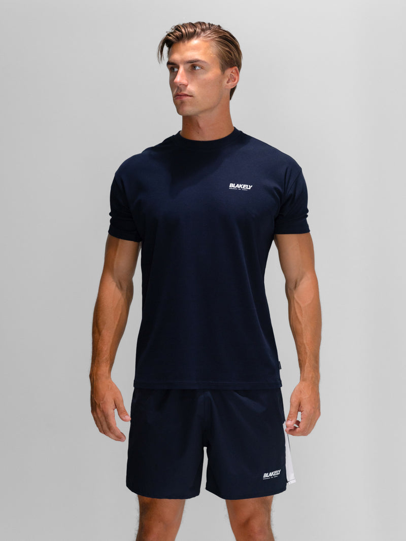 Apex Active Linear T-Shirt - Mitternachtsblau