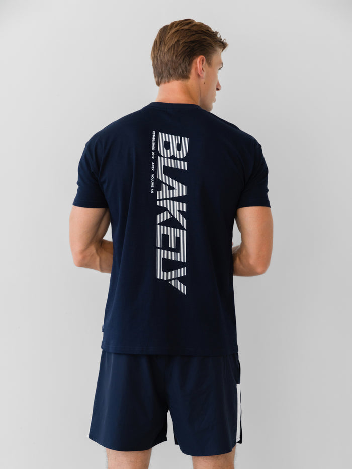 Apex Active Linear T-Shirt - Midnight Navy