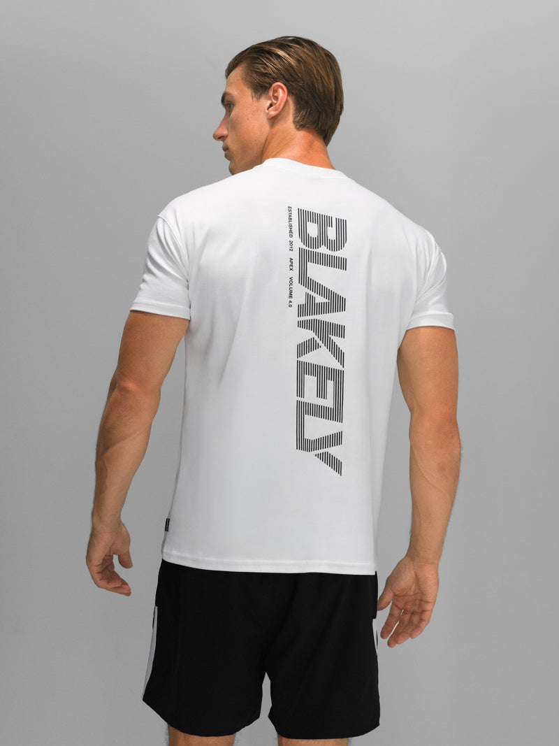 Apex Active Linear T-Shirt - Weiß