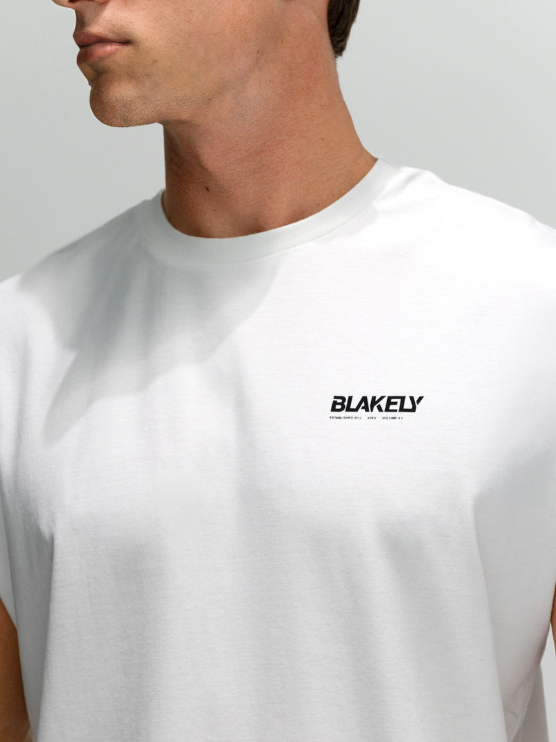 Apex Active Linear T-Shirt - Weiß