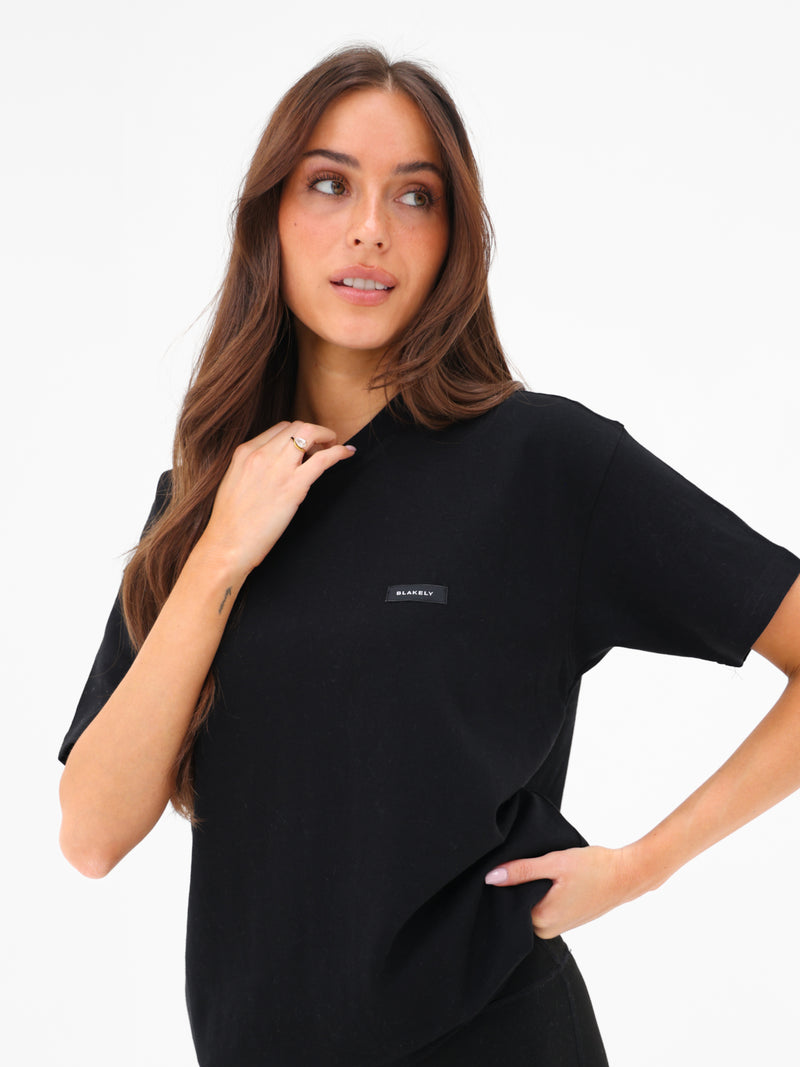 Olivia Oversized T-Shirt - Noire
