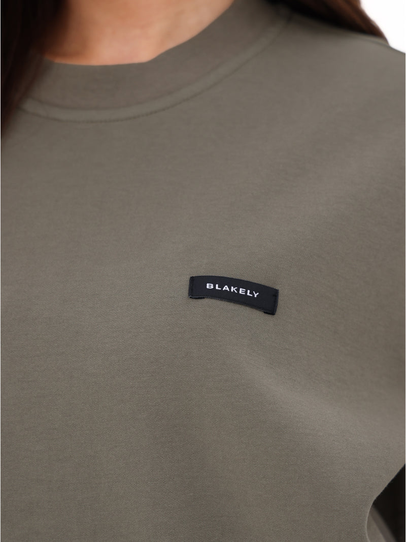 Olivia Oversized T-Shirt - Safarigrün