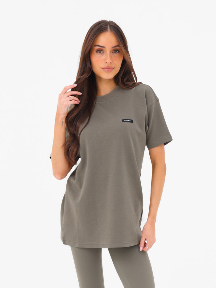 Olivia Oversized T-Shirt - Vert Safari