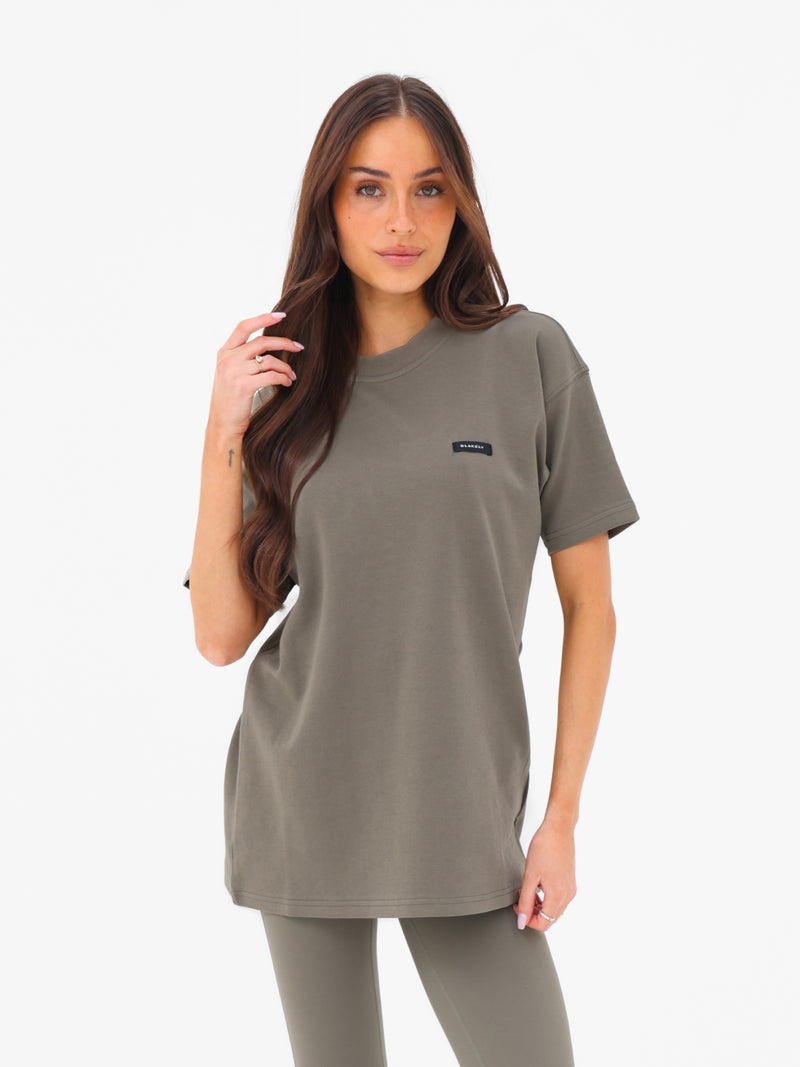 Olivia Oversized T-Shirt - Safarigrün