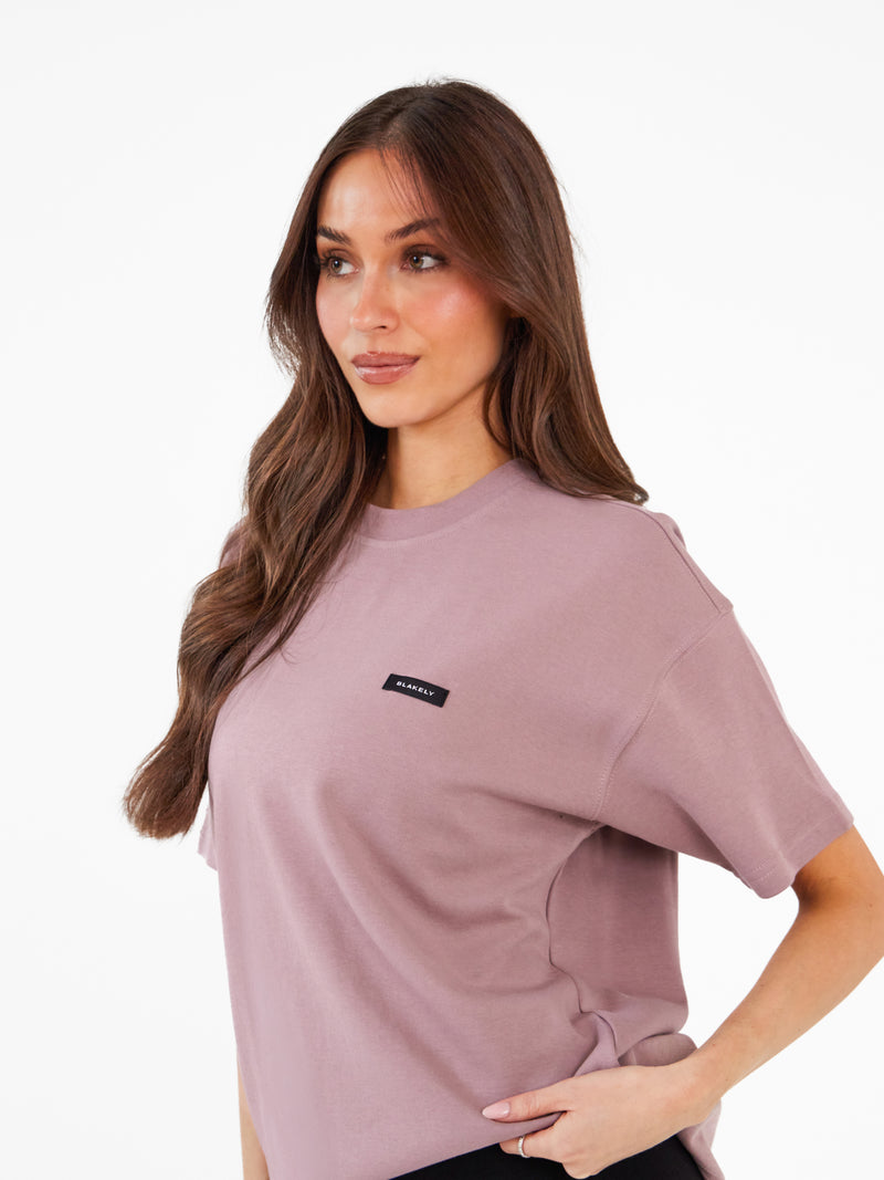 Olivia Oversized T-Shirt - Staubiges Rosa
