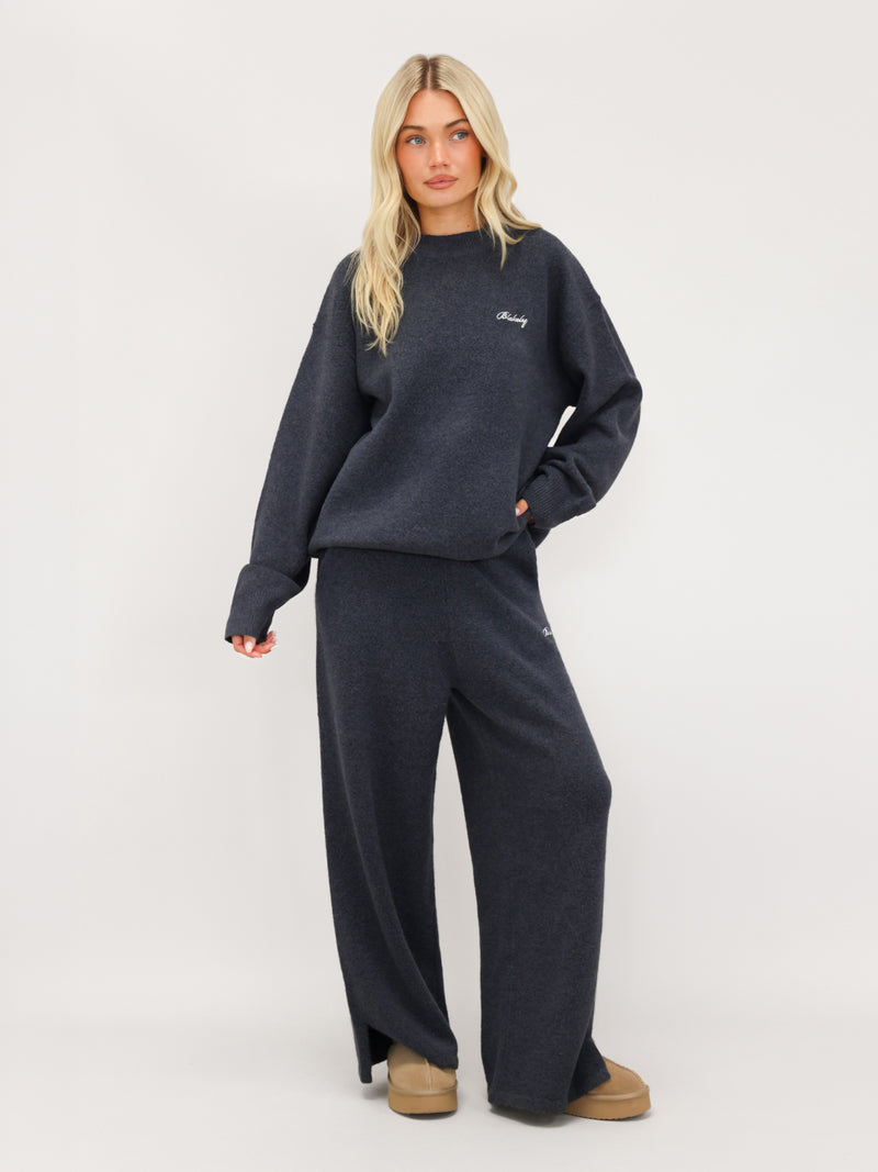 Oversized Knitted Jumper - True Navy
