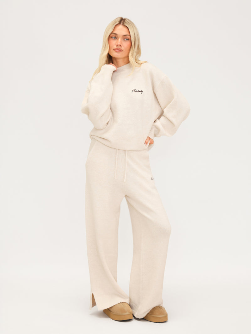 Oversized Knitted Jumper - Vanilla