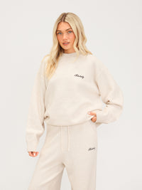 Oversized Knitted Jumper - Vanilla