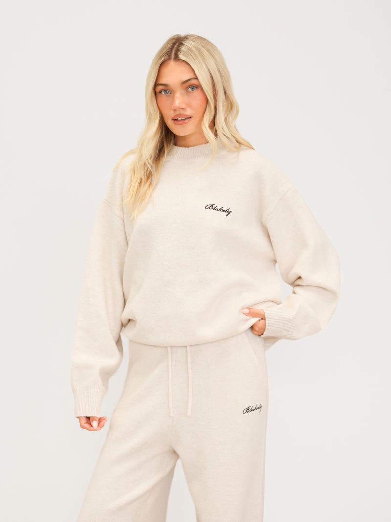 Oversized Knitted Jumper - Vanilla