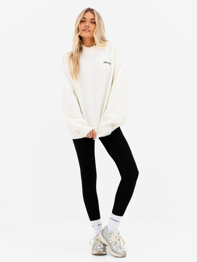 Oversized Knitted Jumper - Creme