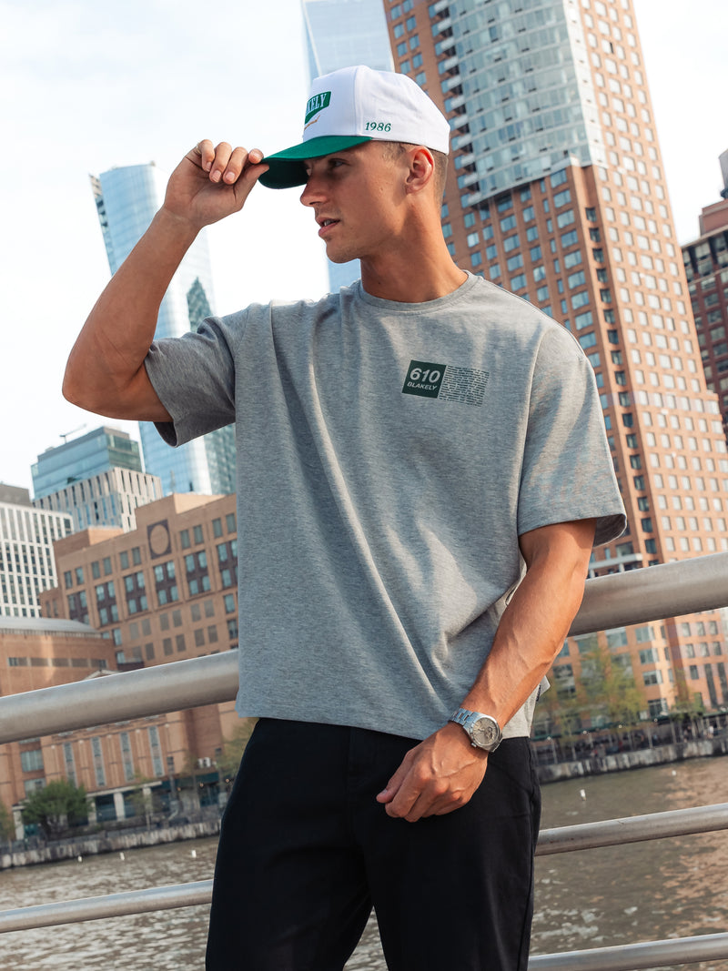 Tribeca 610 Unfitted T-Shirt - Marl Grey