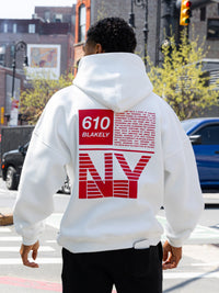 Tribeca 610 Relaxed Hoodie - Flaches Weiß